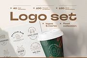 Food Logo Kit, a Branding & Logo Template by iStar Design (Thumbnail 1 of 23)