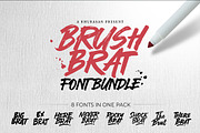 Brush Brat Font Bundle, a Handwritten Font by khurasan (Thumbnail 1 of 6)