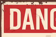 Rustet Retro Danger High Voltage, an Object Graphic by Black White Mouse Design (Thumbnail 2 of 3)