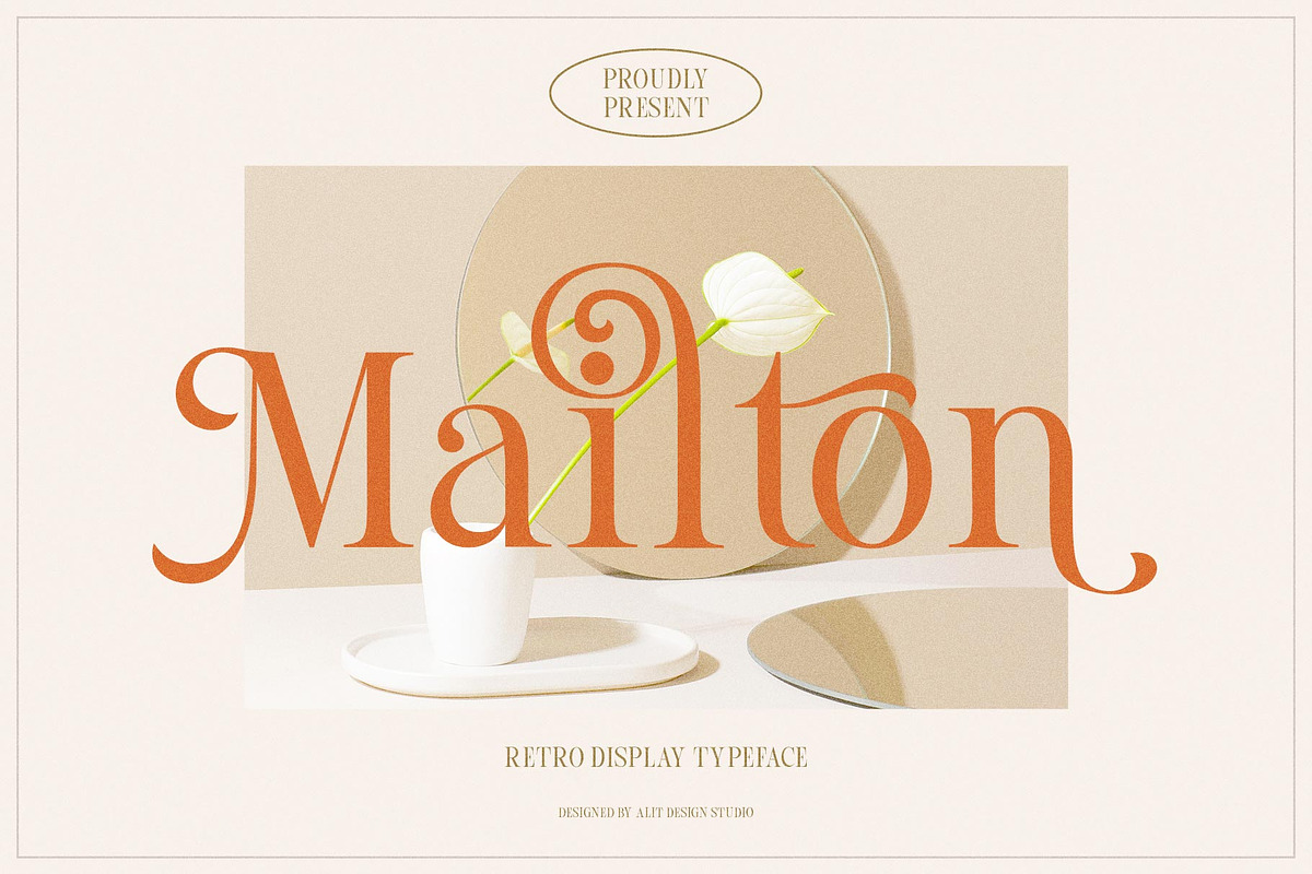 Mailton Typeface, a Serif Font by alit design (Photo 1 of 23)