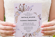 Sweet Floral Wreath Invitation Set, an Invitation Template by Inkpower (Thumbnail 3 of 7)