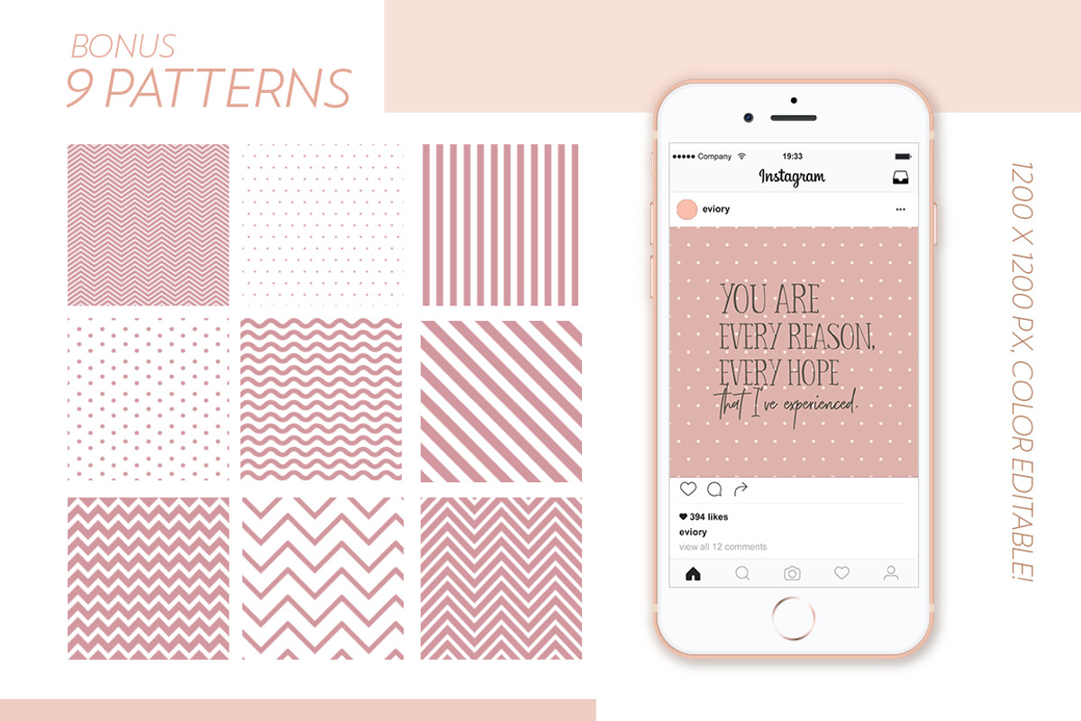 Love and Romance Social Media Quotes, a Social Media Template by Eviory (Photo 5 of 8)