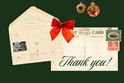 Merry Vintage Christmas Set, an Object Graphic by Anzhelika (Thumbnail 9 of 9)