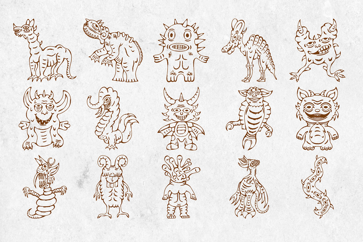 Medieval Monsters Vol 1, a Decorative Illustration by Tekuni (Photo 8 of 14)