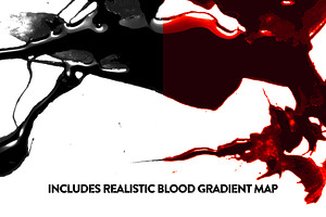 50 Glossy Blood Splatters