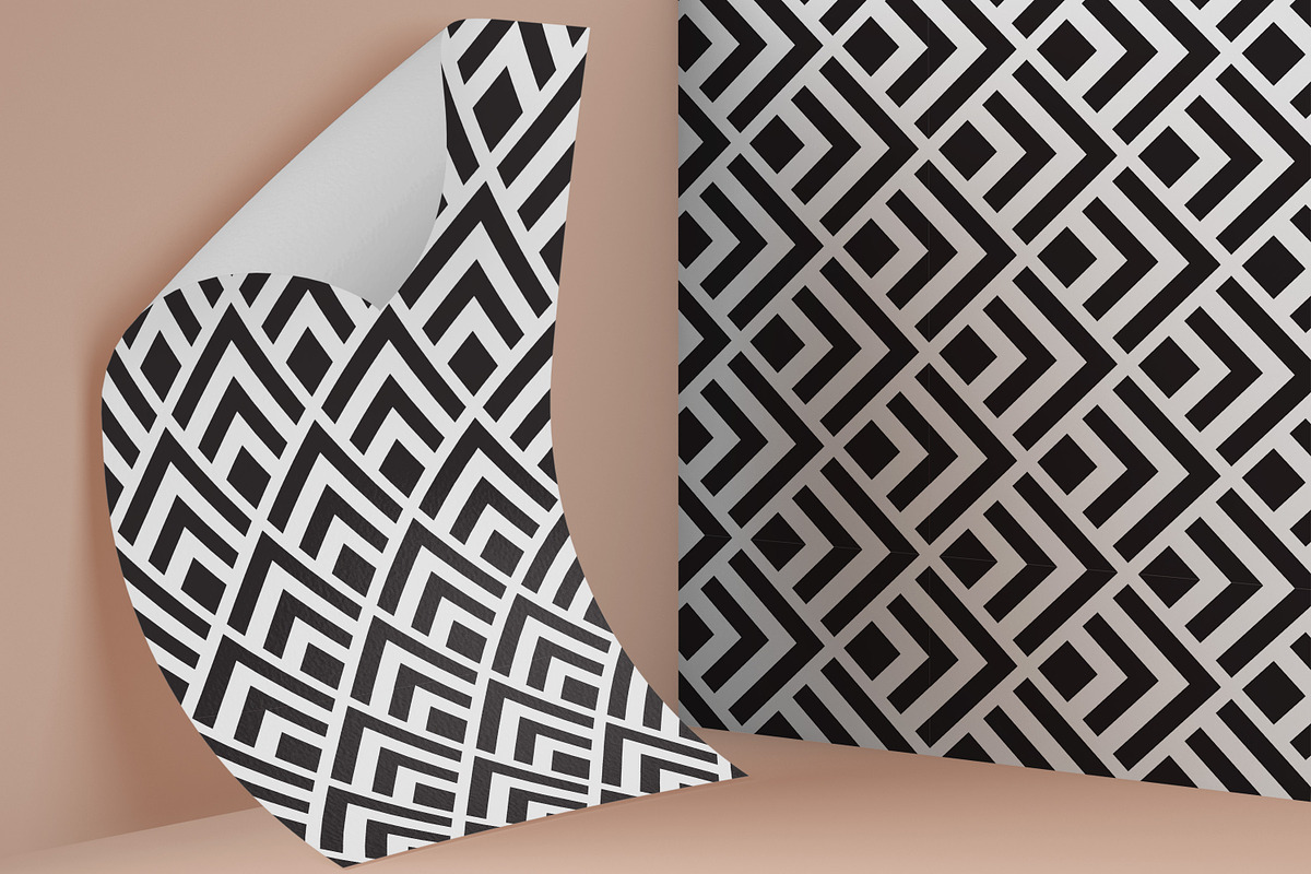 Monochrome Seamless Pattern, a Pattern Graphic by Digital Studio (Photo 4 of 7)