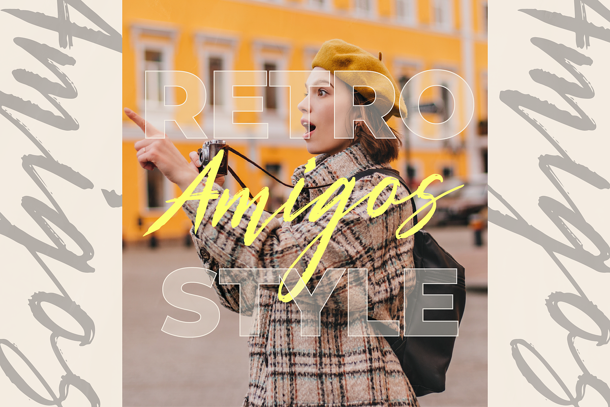 Palmia Startos | Retro Brush Script, a Script Font by gracetype_studio (Photo 2 of 15)