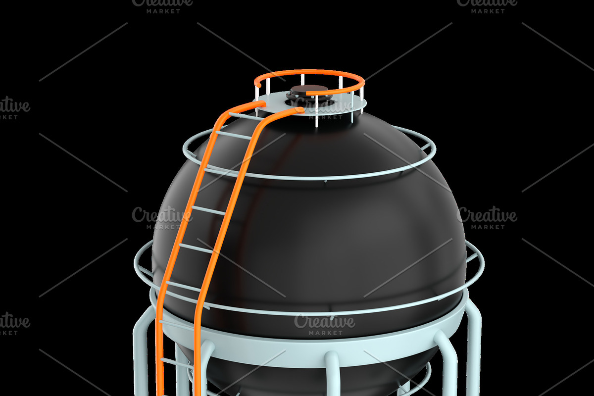 3d icon of spherical storage, an Object Illustration by Artem Varnitsin