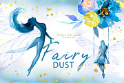 Watercolor Fantasy Clipart Bundle, a Person Illustration by ArtCreationsDesign (Thumbnail 11 of 22)