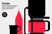 Coffee - Modern Graphics, a Food Illustration by illugrama (Thumbnail 9 of 18)