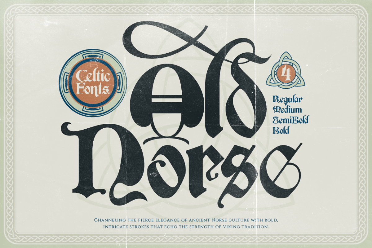Old Norse, a Serif Font by Burntilldead (Photo 1 of 12)