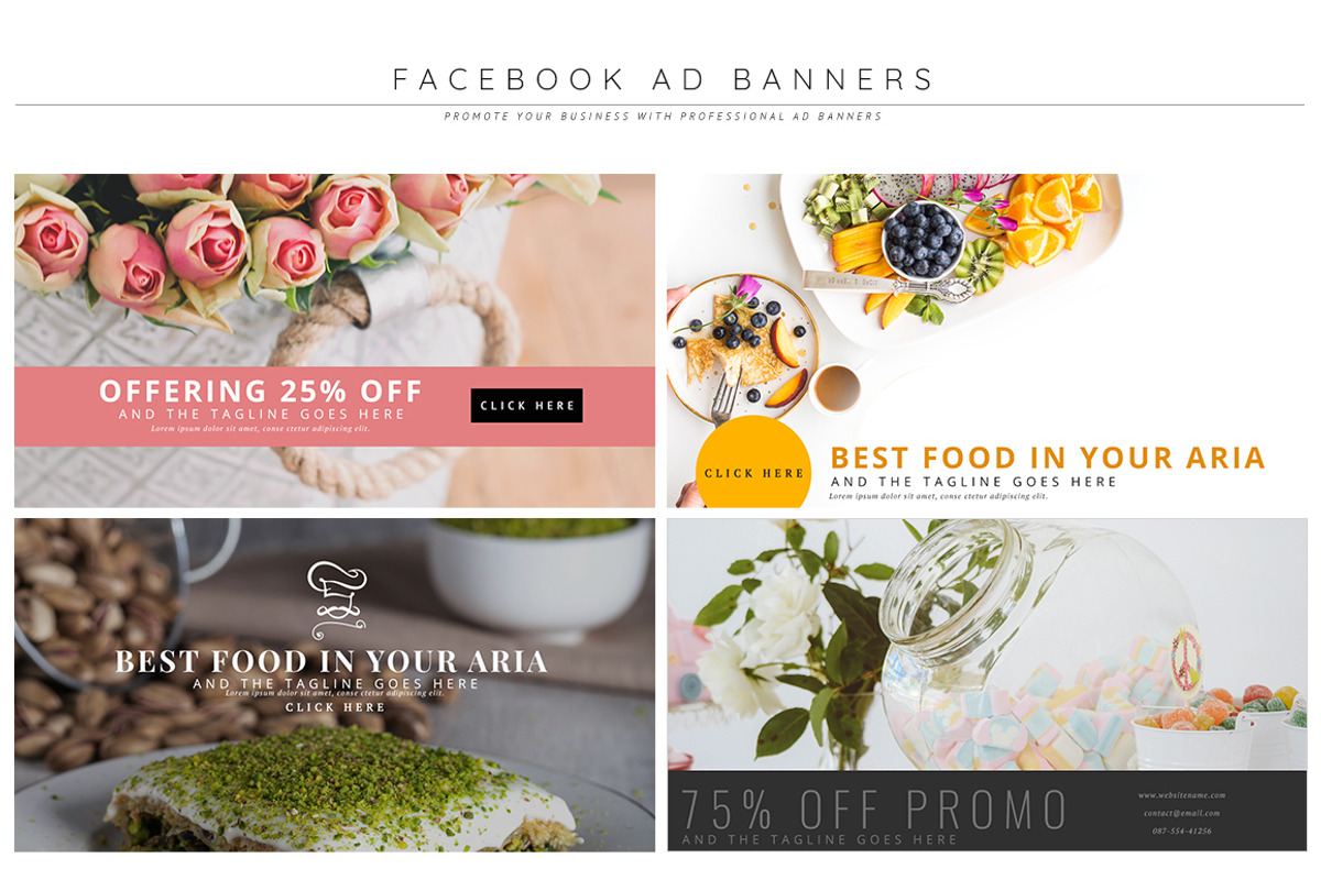 Facebook Ad Template Pro Pack, a Social Media Template by pmvch (Photo 5 of 10)