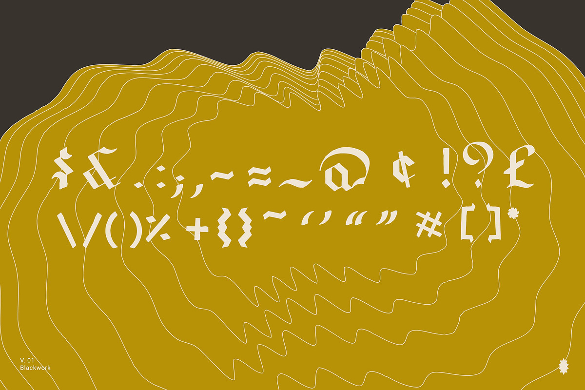 Blackwork Font, a Blackletter Font by Nomad Visuals (Photo 7 of 11)