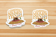 Camping Tent on Spaghetti, a Branding & Logo Template by Judsart (Thumbnail 3 of 3)