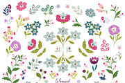 Whimsical garden clipart & pattern, a Graphic by Cozy pattern shop (Thumbnail 3 of 7)