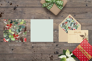 4 Watercolour Christmas Sets