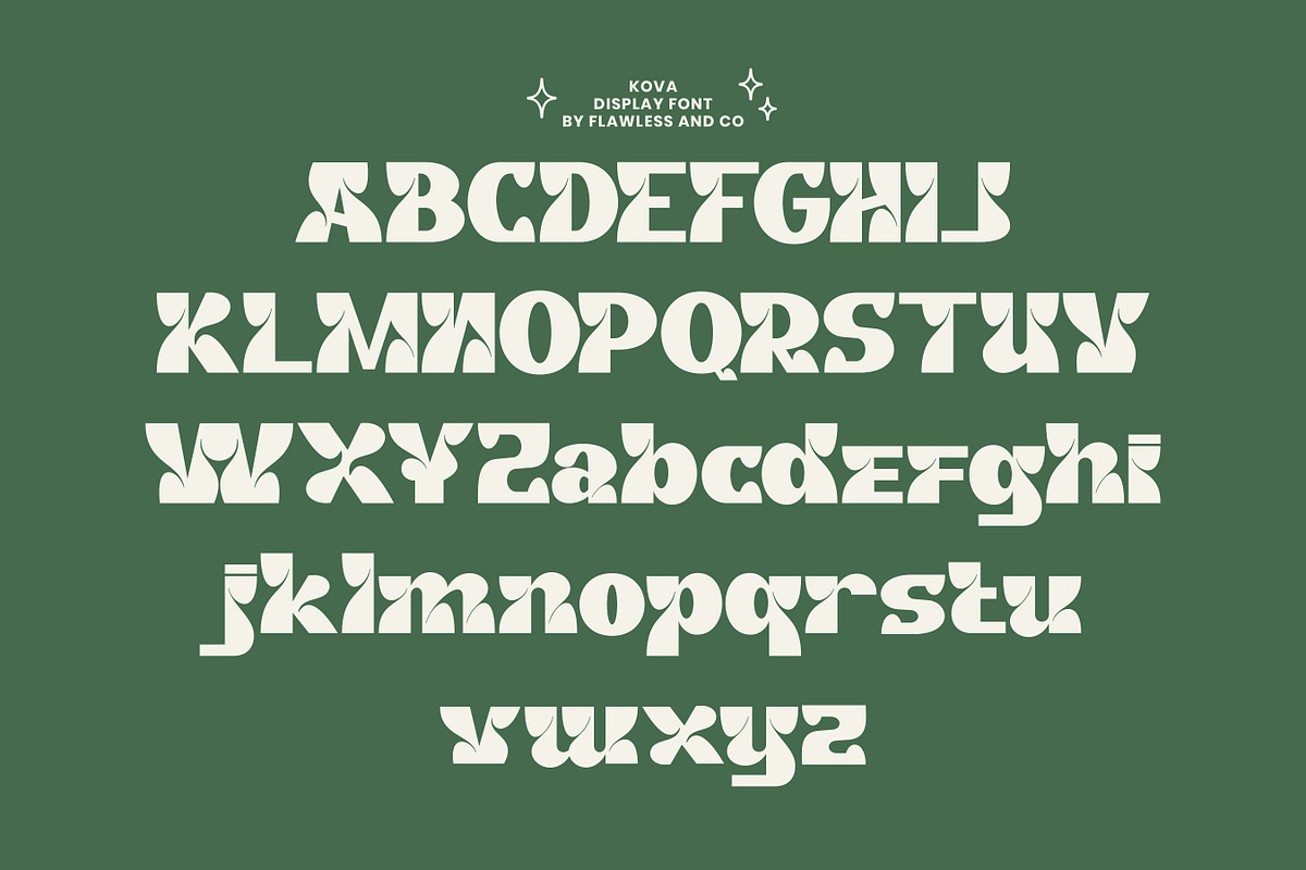 Kova - Playful Display Sans Font, a Font by Flawless And Co (Photo 9 of 10)
