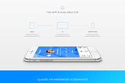 Quadro App - Mobile App PSD Template, a Landing Page Template by Spartak Vee (Thumbnail 6 of 10)