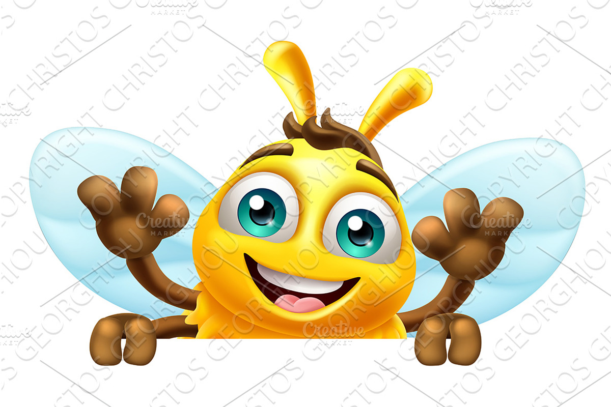 Honey Bumble Bee Cartoon Bumblebee, an Animal Illustration by Christos Georghiou