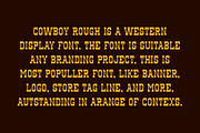 Cowboy Rough - Western Font, a Slab Serif Font by QR Design Studio (Thumbnail 4 of 6)