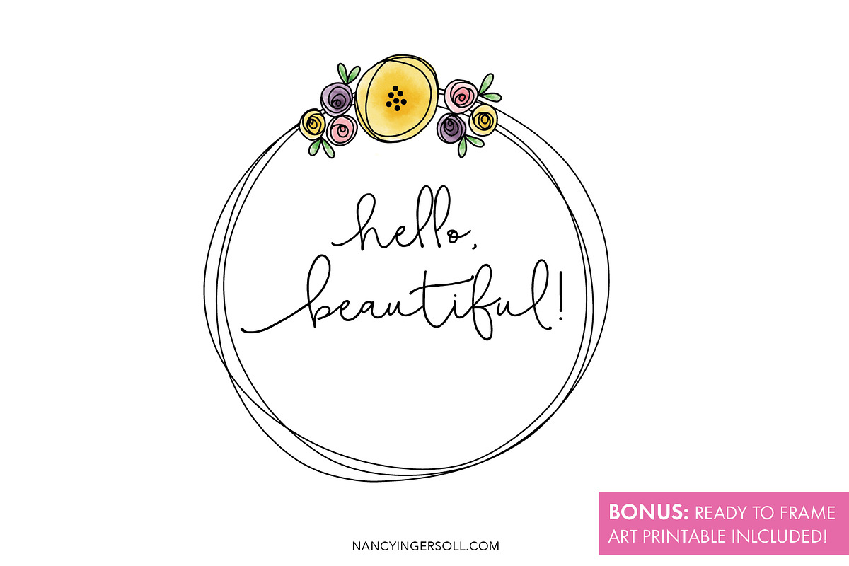 Wreath Builder Brush Set Procreate, a Brush Add-On by Nancy Ingersoll (Photo 7 of 7)