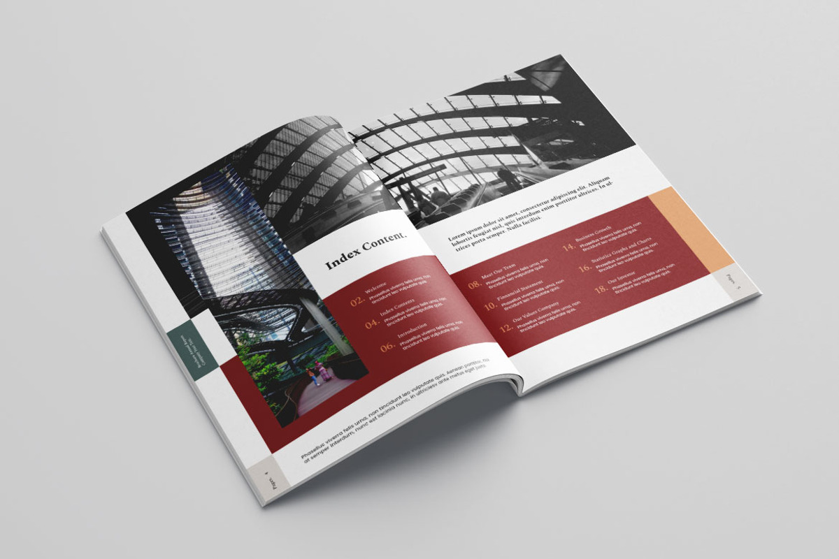 Annual Report Vol.58, a Brochure Template by Bewalrus Studio (Photo 4 of 11)