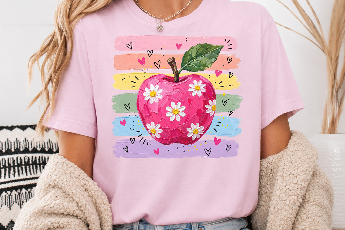 Daisy Apple Teacher Back to School, a Seasonal Illustration by Rose Art (Photo 4 of 5)