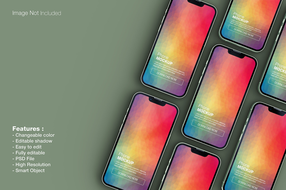 Realistic iphone 13 pro mockup, an iPhone Mockup by Raihan Rahman (Photo 13 of 17)