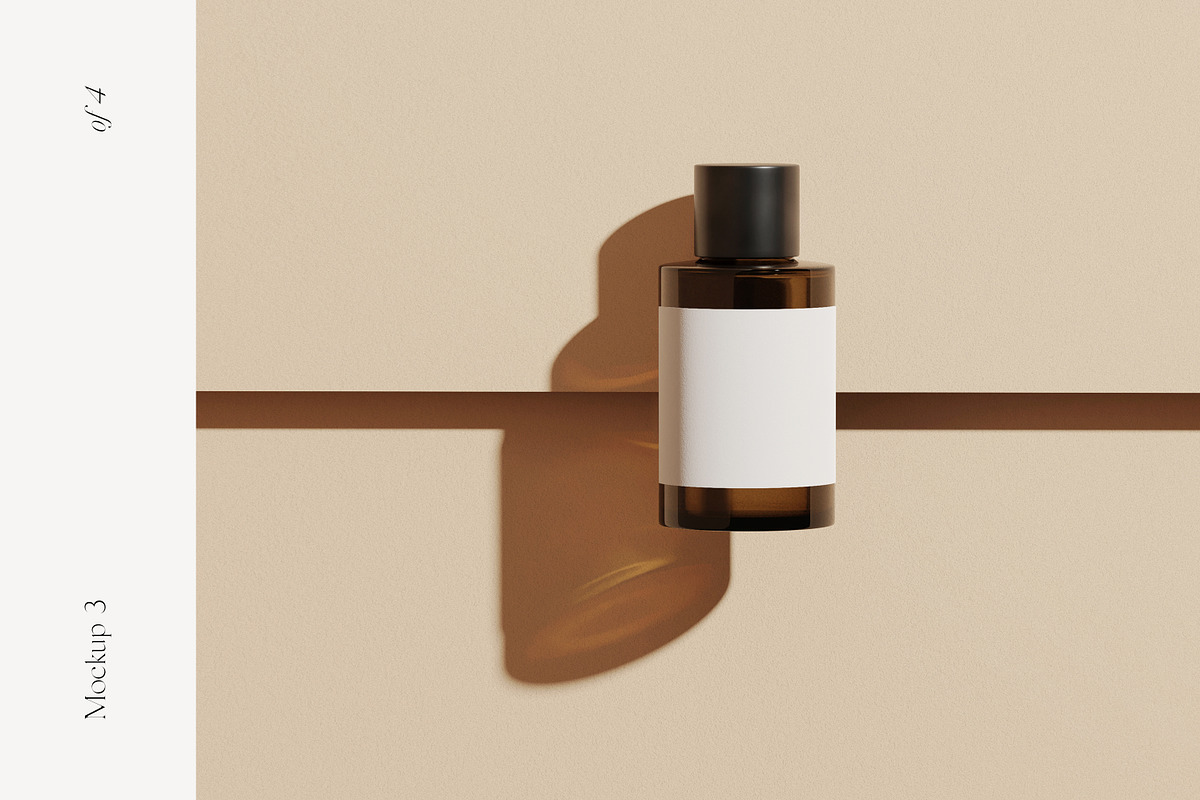Fleur: Cosmetic Bottle Mockups, a Packaging Mockup by October November (Photo 5 of 9)