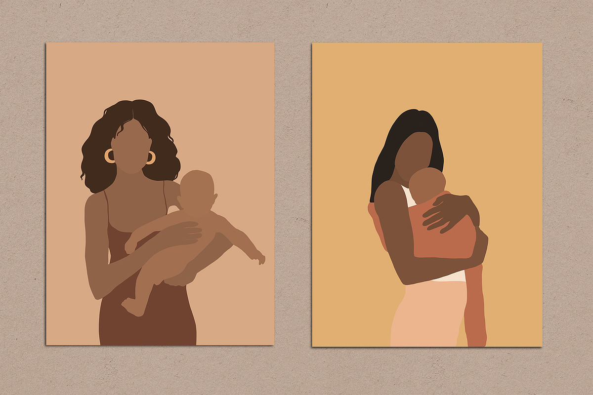 Mother's Love Abstract Posters, a Decorative Illustration by Miracles Everywhere (Photo 4 of 6)