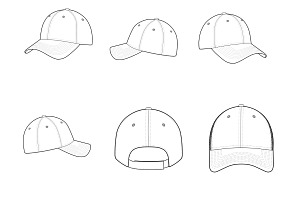 Cap Hat Clothing Set 1 Procreate