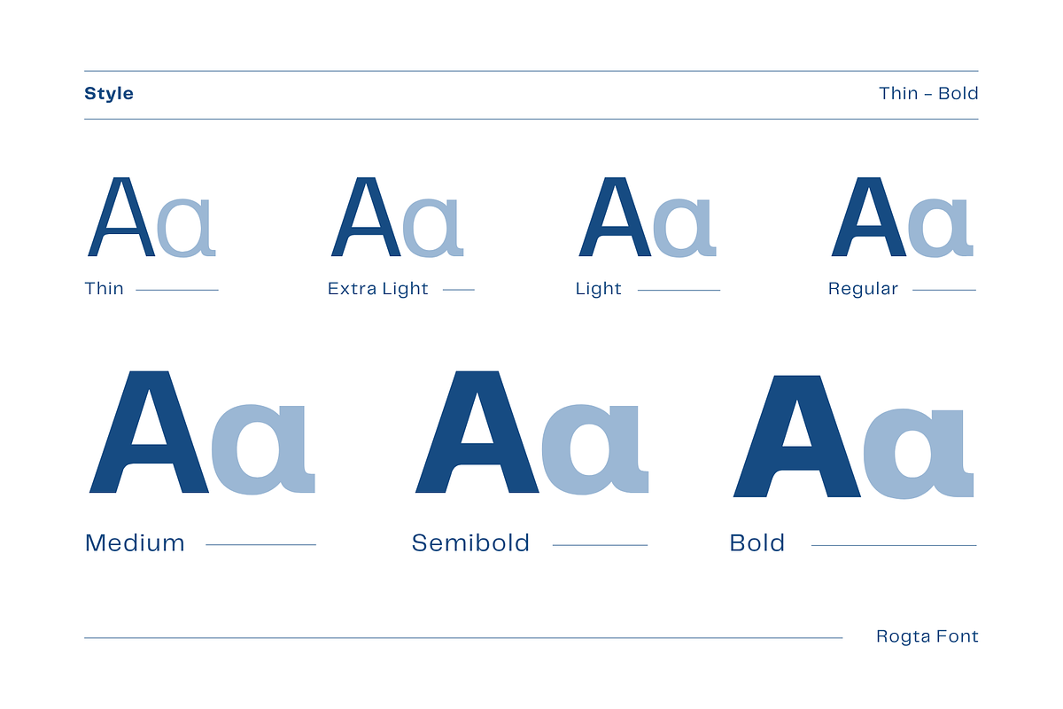 Modern Family Sans Serif - Rogta, a Sans Serif Font by Nirmana Visual (Photo 2 of 9)