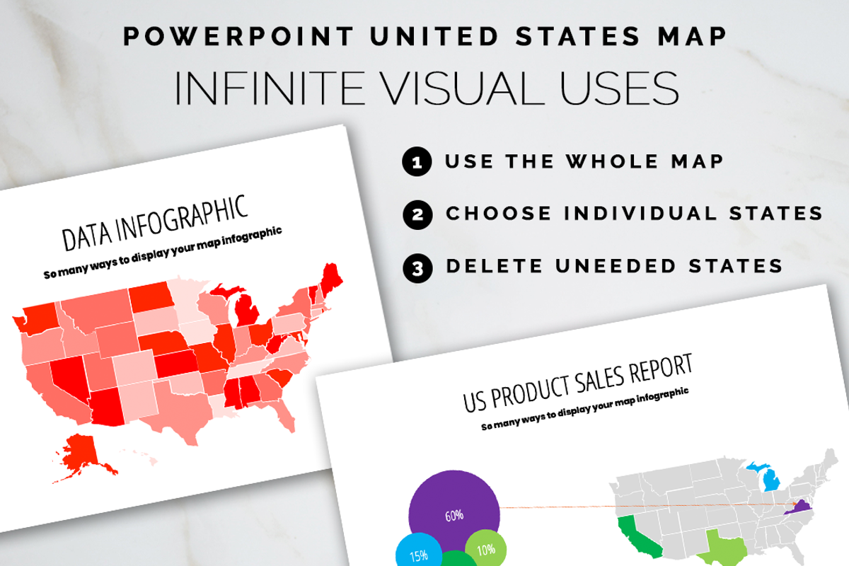 Editable USA Map PowerPoint Template, a Presentation Template by Bdemm Studio (Photo 5 of 6)