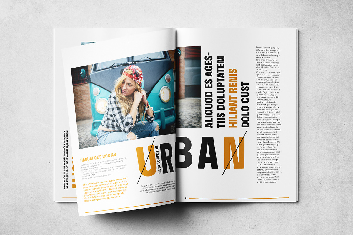 Magazine Layout, a Magazine Template by Grkic Creative