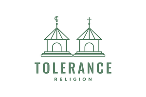 mosque church tolerance concept logo, a Branding & Logo Template by devastd