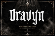 Dravyn – Gothic Blackletter Typeface, a Blackletter Font by Wow Magic (Thumbnail 1 of 5)
