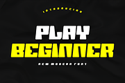 Play Beginner - Font, a Sans Serif Font by artchiles_design (Thumbnail 1 of 5)