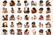 Mothers day Clipart, an Illustration by DreamCafeArt (Thumbnail 2 of 5)