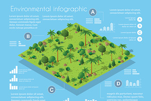 Isometric city map environmental, a Technology Illustration by AlexZeL