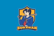 Sukeban Logo Template, a Branding & Logo Template by Kreasi Malam (Thumbnail 1 of 4)