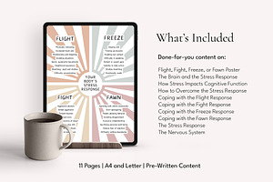 Stress Response Canva Template EBook