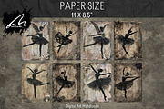 Shabby Chic Gothic Ballerina Figures, a Person Illustration by Digital Art Mahdiseño (Thumbnail 3 of 9)