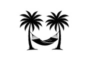 Palm Tree Hammock Silhouette Bundle, an Object Graphic by jahid234 (Thumbnail 9 of 30)