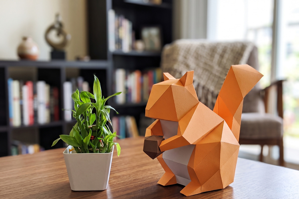Squirrel sculpture - 3d papercraft, a Card Template by PAPER amaze (Photo 4 of 4)