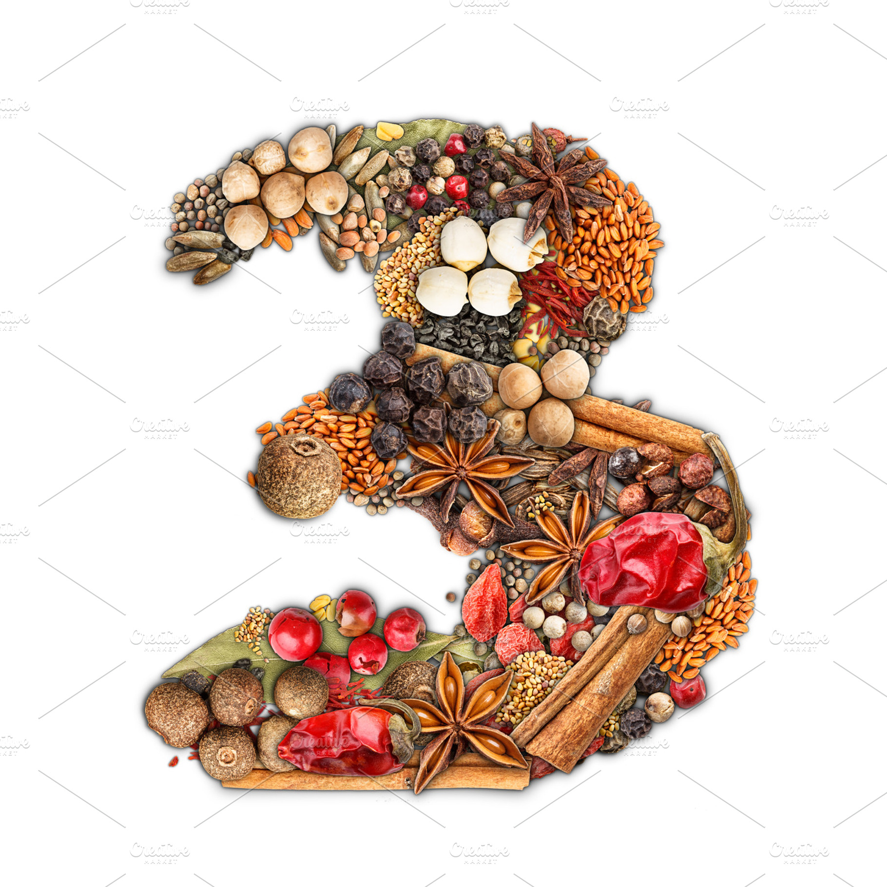 Spices number stock photo containing spice and number