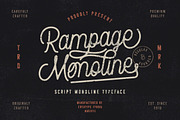 Rampage Monoline Advertisement Font, a Script Font by Creatype Studio (Thumbnail 1 of 13)