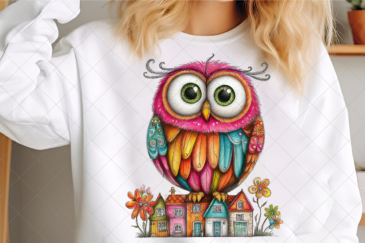Whimsical Baby Snowy Owl Clipart, an Illustration by SinaCreation (Photo 4 of 7)