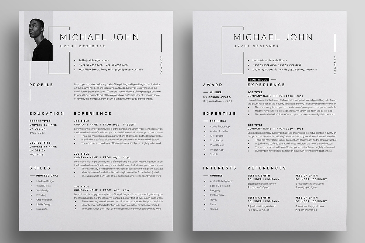 Resume/CV, a Resume Template by Reuix Studio (Photo 4 of 5)