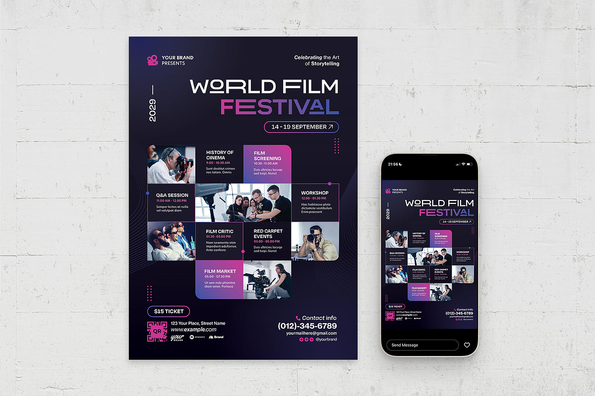 Event Poster Template, a Poster Template by BrandPacks (Photo 2 of 4)