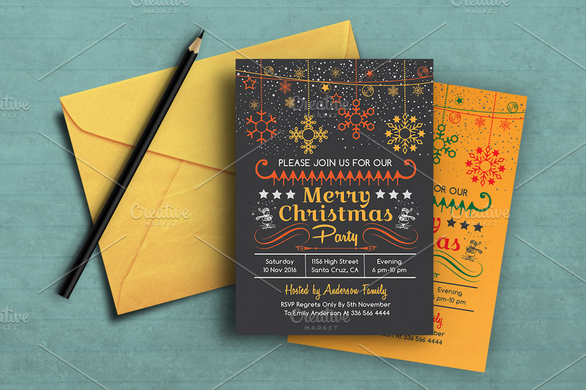 Christmas Party Invitation, an Invitation Template by ArtFusion (Photo 1 of 2)